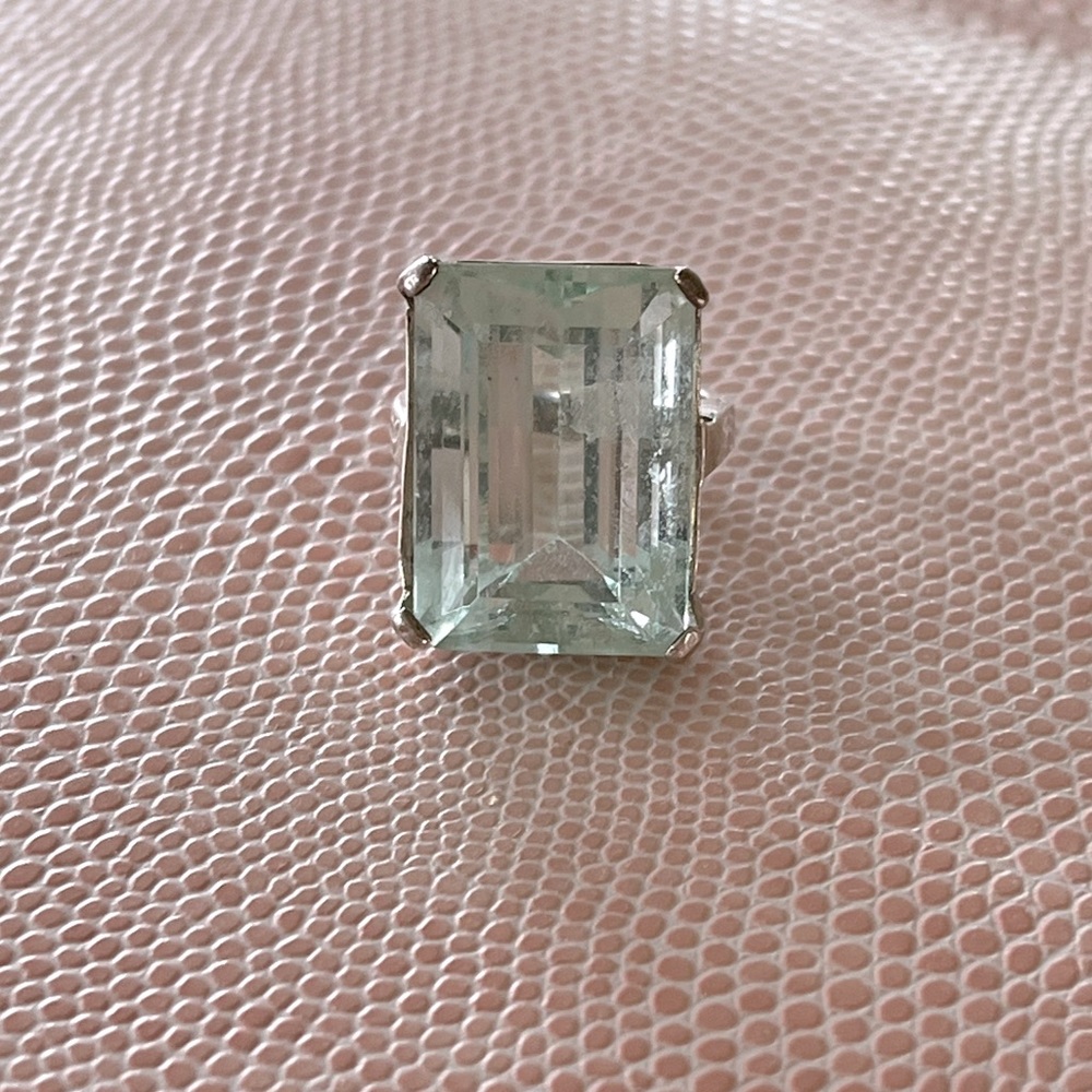 Stunning Blue topaz cocktail ring